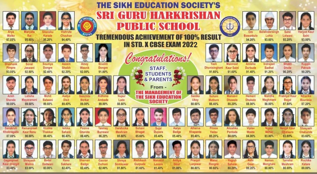 CBSE Results 2021-22 – Sri Guru Harkishan Public School